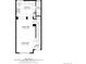 Detailed floorplan of the first floor with living room, kitchen and dining area at 767 Roslyn St # 20, Denver, CO 80230