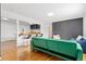 Inviting living room featuring a breakfast bar and an open layout perfect for entertaining at 47 S Hazel Ct, Denver, CO 80219