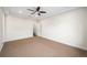 Spacious primary bedroom with recessed lighting, a ceiling fan, and a doorway to the ensuite at 5372 W 68Th Ave, Arvada, CO 80003