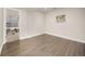 Finished basement area featuring hardwood floors and ample open space at 4467 Trailside Ln, Castle Rock, CO 80109