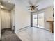 Light-filled dining area with tile floor and access to backyard at 11860 Harrison St, Thornton, CO 80233