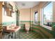 Unique bathroom featuring bright tiles and a basin sink at 6 Ivy Ln, Denver, CO 80220