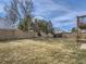 Large, fenced backyard with mature trees and plenty of space at 1488 W 102Nd Ave, Northglenn, CO 80260