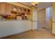 Kitchen with wood cabinets, granite counters at 112 S Holman Way, Golden, CO 80401