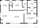 Detailed floor plan showcasing the layout of the main level with kitchen, living room, and bedrooms at 1035 S Garfield St, Denver, CO 80209
