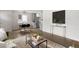 Open-concept living space with hardwood floors, stylish furniture, and modern lighting at 1035 S Garfield St, Denver, CO 80209