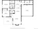 Detailed floorplan showcasing the layout with dimensions of the kitchen, living room, bedrooms, and garage at 2360 Santa Fe Dr # B, Longmont, CO 80504