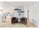 Bright living room with hardwood floors, complementing the open layout and modern decor at 75 N Emerson St # 206, Denver, CO 80218