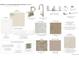 Interior design package displaying transitional color palettes, brushed nickel fixtures, and flooring options at 2476 Lupton Ln, Erie, CO 80026