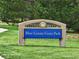 Sign for Blue Grama Grass Park at 20058 E Dartmouth Dr, Aurora, CO 80013
