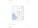 Second floor plan with bedrooms and bathrooms and a laundry room on a blueprint floor plan at 7376 S Yank Ct, Littleton, CO 80127