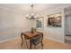 Cozy dining nook with a view into the kitchen at 800 N Pearl St # 1109, Denver, CO 80203