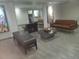 Lobby seating area with modern furniture and decorative art at 800 N Pearl St # 1109, Denver, CO 80203