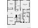 Second floorplan featuring primary suite, bedrooms, bathrooms, laundry, and loft at 39743 Penn Rd, Elizabeth, CO 80107