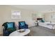 Spacious bedroom featuring natural light, seating area, and stylish decor at 8622 W Warren Ln, Lakewood, CO 80227