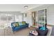 Relaxing sunroom with comfortable seating and view to outside patio at 8622 W Warren Ln, Lakewood, CO 80227