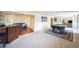 Finished basement features a pool table, built-in bar, and hardwood floors at 6275 Lakewood Rd, Parker, CO 80134