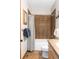 Bathroom featuring a shower with earth tone tile surround and a classic vanity at 186 Rachel Ln, Breckenridge, CO 80424