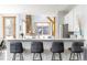 Modern kitchen featuring a breakfast bar with seating and open layout into the adjacent living area at 186 Rachel Ln, Breckenridge, CO 80424