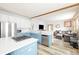 Modern kitchen featuring white cabinets, stainless appliances, and a spacious island at 186 Rachel Ln, Breckenridge, CO 80424