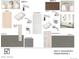 Design package showcasing bathroom vanity, shower and tile selections at 572 Lombardi Cir, Louisville, CO 80027