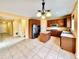 Kitchen with an island and stainless steel appliances at 9821 Mobile St, Commerce City, CO 80022