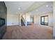 Spacious finished basement with fireplace and wet bar at 5741 Doc Bar Circle, Larkspur, CO 80118