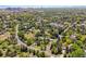 Beautiful aerial view of the neighborhood showcasing lush greenery at 4500 S Dasa Dr, Cherry Hills Village, CO 80111