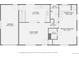Functional floorplan of the house, showing bedrooms, bathrooms, garage and living spaces at 6431 W 77Th Pl, Arvada, CO 80003