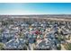 Aerial view of home and neighborhood at 14032 E Chenango Dr, Aurora, CO 80015