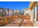 Spacious wooden deck perfect for outdoor gatherings with views of the neighborhood at 14032 E Chenango Dr, Aurora, CO 80015