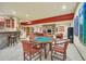 Game room in the basement with a pool table and chairs at 1585 Old Antlers, Monument, CO 80132