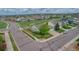 Aerial shot of a home on a corner lot with a large green space at 5350 S Quail Way, Littleton, CO 80127
