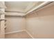 Walk-in closet with built-in shelving units at 350 S Clinton St # 9B, Denver, CO 80247