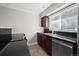 Kitchen featuring dark cabinets, stainless steel appliances, and granite counters at 2308 Hearth Dr # 28, Evergreen, CO 80439