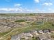 Spacious community layout featuring walking trails, green spaces, and a serene pond at 800 Boulder Peak Ave, Erie, CO 80516