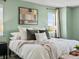 Stylish bedroom featuring fresh wall paint and neutral colored decor at 800 Boulder Peak Ave, Erie, CO 80516