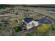 Aerial view of a beautiful home with a fenced yard, and a private driveway at 8700 Lost Lake Dr, Franktown, CO 80116