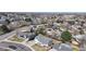 Aerial view showcasing a neighborhood featuring well-maintained homes and tree-lined streets at 11813 Bellaire Cir, Thornton, CO 80233