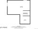 Basement floor plan showing a large unfinished basement area at 2633 Garganey Dr, Castle Rock, CO 80104