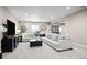 Finished basement featuring plush carpeting, recessed lighting, and designated workout area at 5707 Cadara Way, Parker, CO 80134