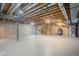 Unfinished basement with exposed utilities at 16911 Buffalo Valley Path, Monument, CO 80132