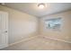 Simple bedroom with window and closet at 16911 Buffalo Valley Path, Monument, CO 80132