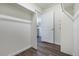 Walk-in closet with shelves and hanging rods, providing ample storage space at 4204 Sandstone Dr, Mead, CO 80504