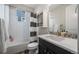 Charming bathroom with a shower/tub combo and a stylish vanity at 1867 W 137Th Ln, Broomfield, CO 80023