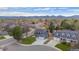 Expansive aerial view of the home showcasing its location and mountain views at 9391 W Hialeah Pl, Littleton, CO 80123
