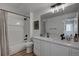 Updated bathroom with a shower-tub combo, bright vanity, and modern fixtures throughout at 10380 W 55Th Ln # 204, Arvada, CO 80002