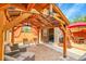 Outdoor patio area with comfortable seating, a stylish gazebo, and a deck at 12433 Bellaire Dr, Thornton, CO 80241