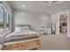 Bedroom featuring a large window, ceiling fan, and desk with a view of the outdoors at 10095 S Shadow Hill Dr, Lone Tree, CO 80124