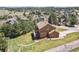 An aerial view of the home and surrounding lush green landscaping at 6279 Cheyenne Ct, Parker, CO 80134